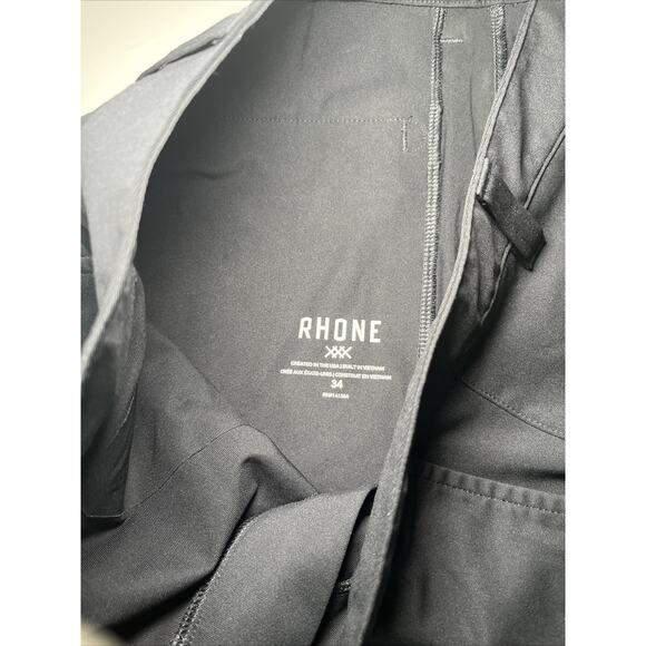 Rhone Pants Mens 34x36 Black Commuter Pants Slim Fit Performance Stretch Tech - Picture 3 of 8